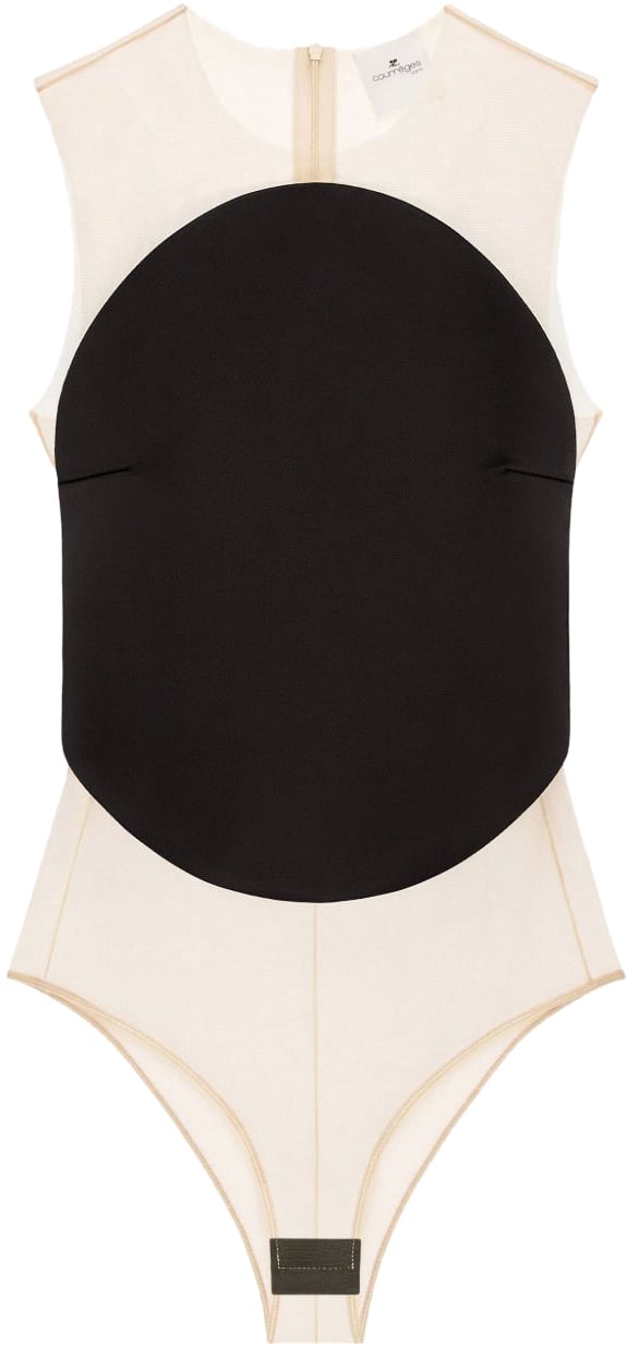 COURREGES Top Black Zwart