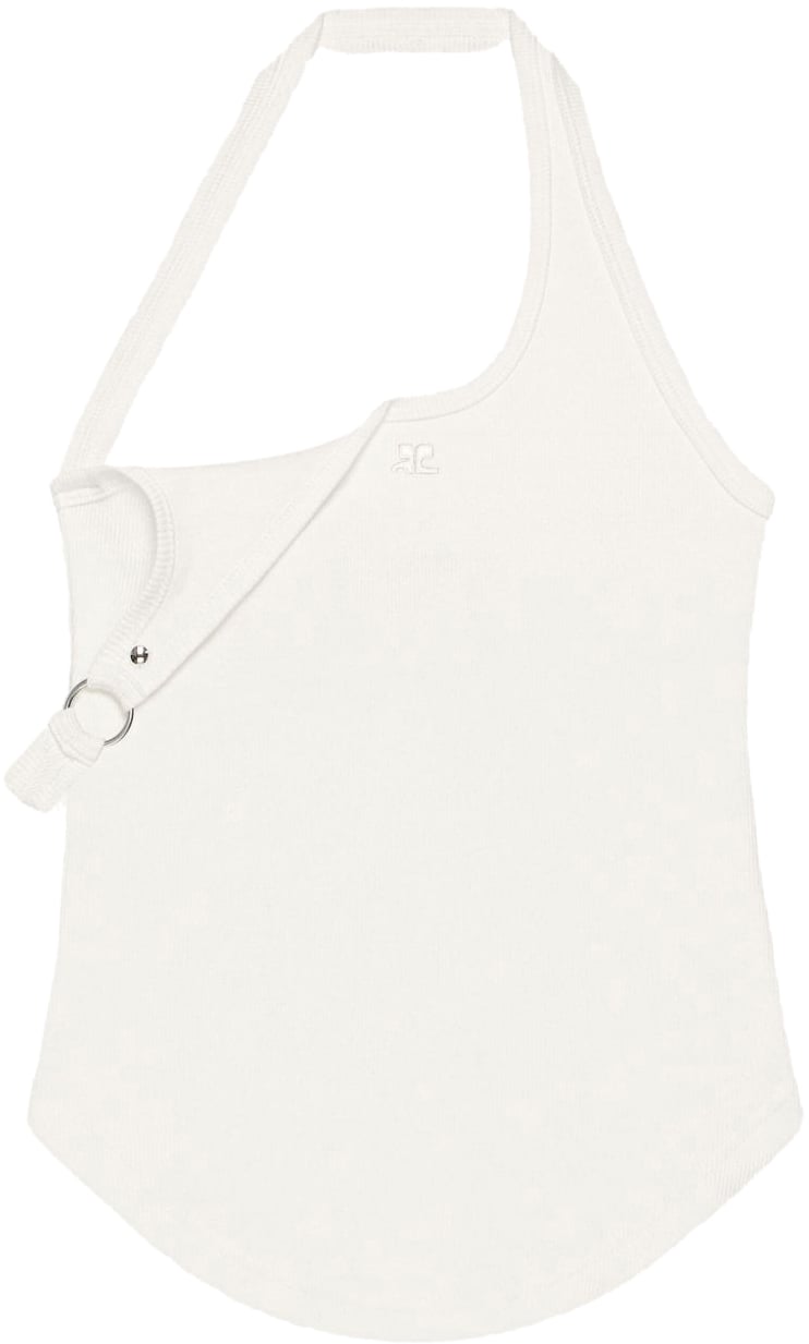 COURREGES Top White Wit