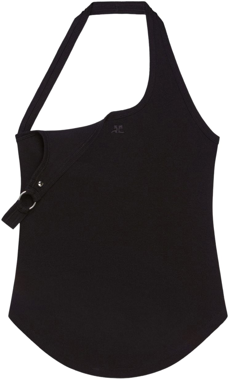COURREGES Top Black Zwart
