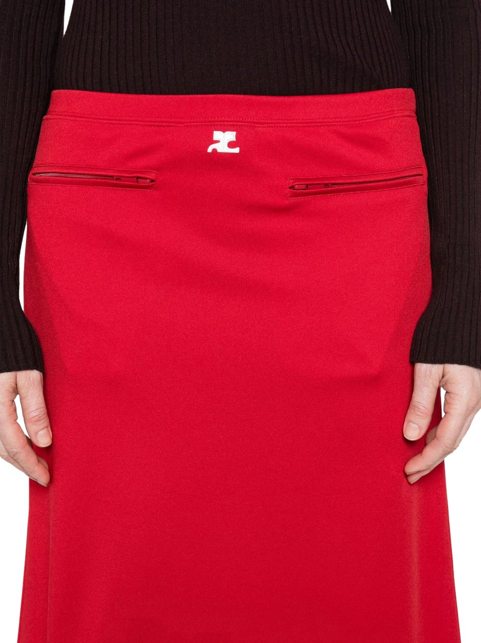 COURREGES Skirts Red Rood