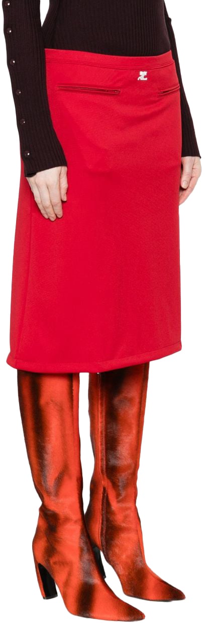COURREGES Skirts Red Rood