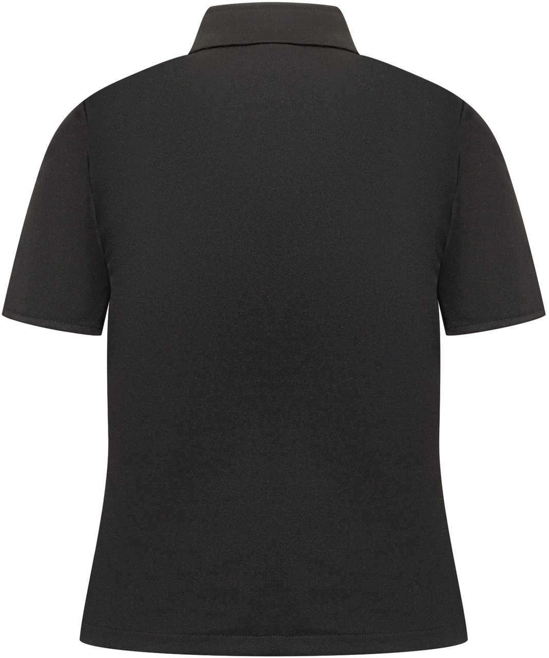 COURREGES T-shirt nera Courrèges con zip Zwart