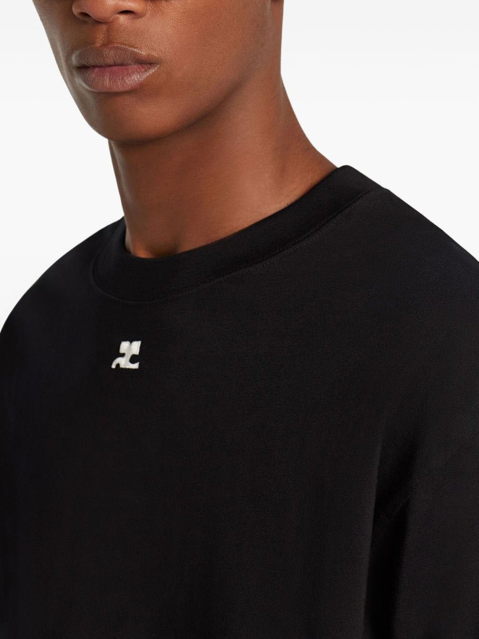 COURREGES T-Shirts And Polos Black Zwart