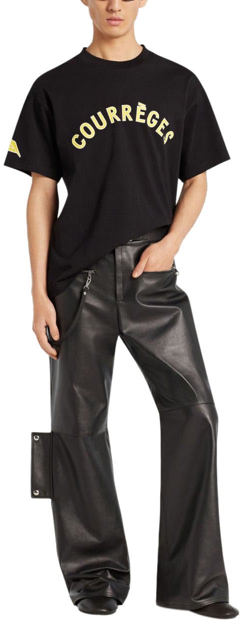 COURREGES T-Shirts And Polos Black Zwart