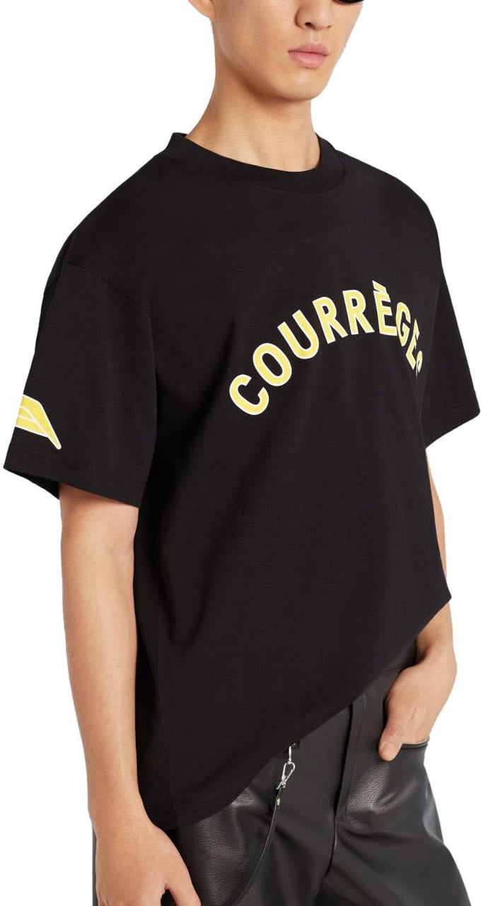 COURREGES T-Shirts And Polos Black Zwart
