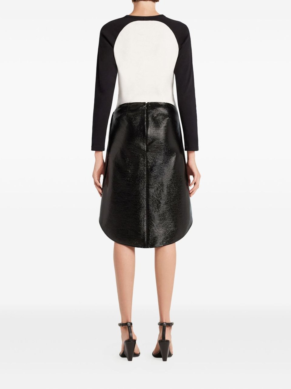 COURREGES Rounded Hem Top Wit
