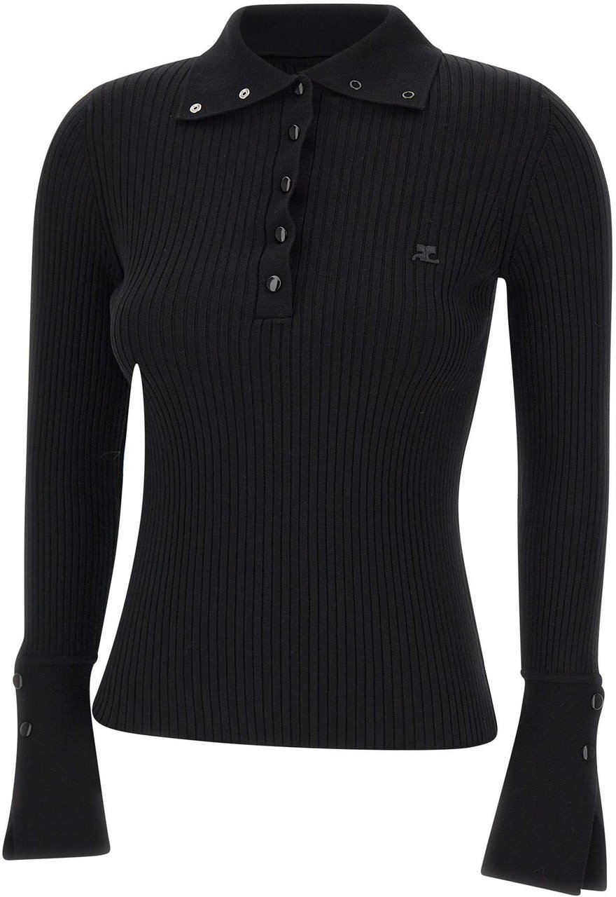 COURREGES T-Shirts And Polos Black Zwart