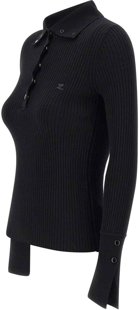 COURREGES T-Shirts And Polos Black Zwart