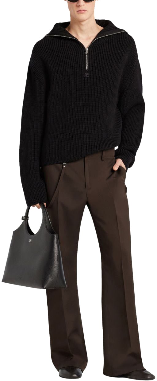 COURREGES Sweaters Black Zwart