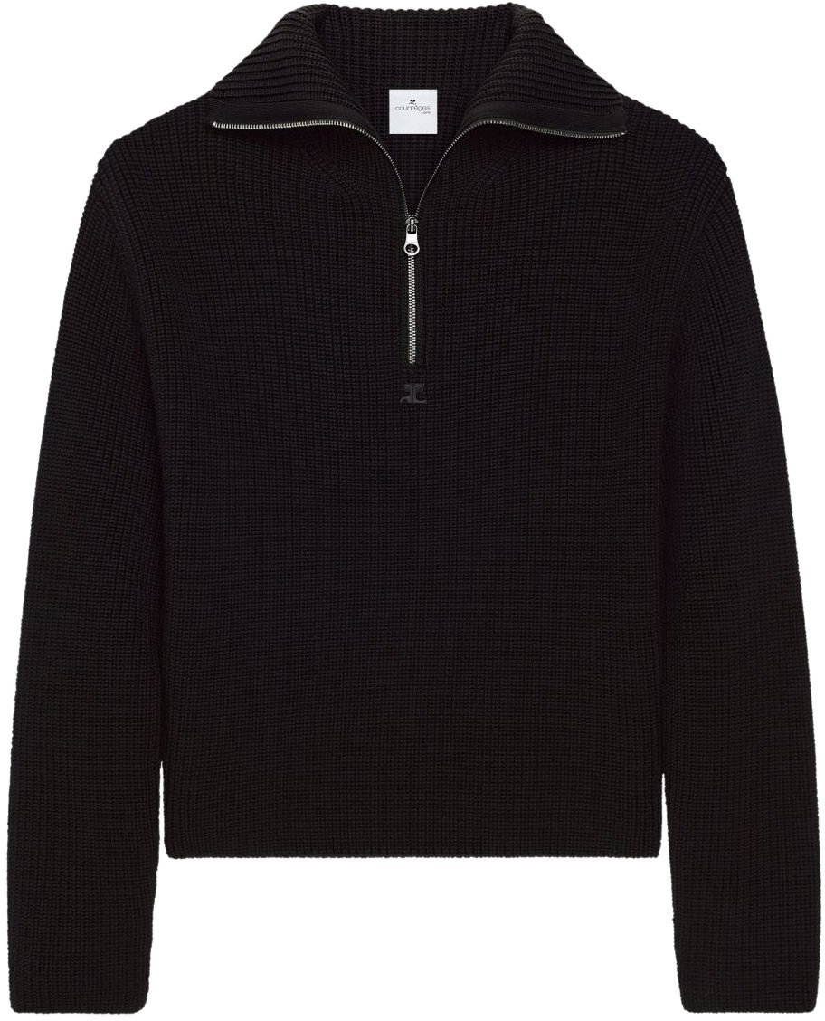 COURREGES Sweaters Black Zwart