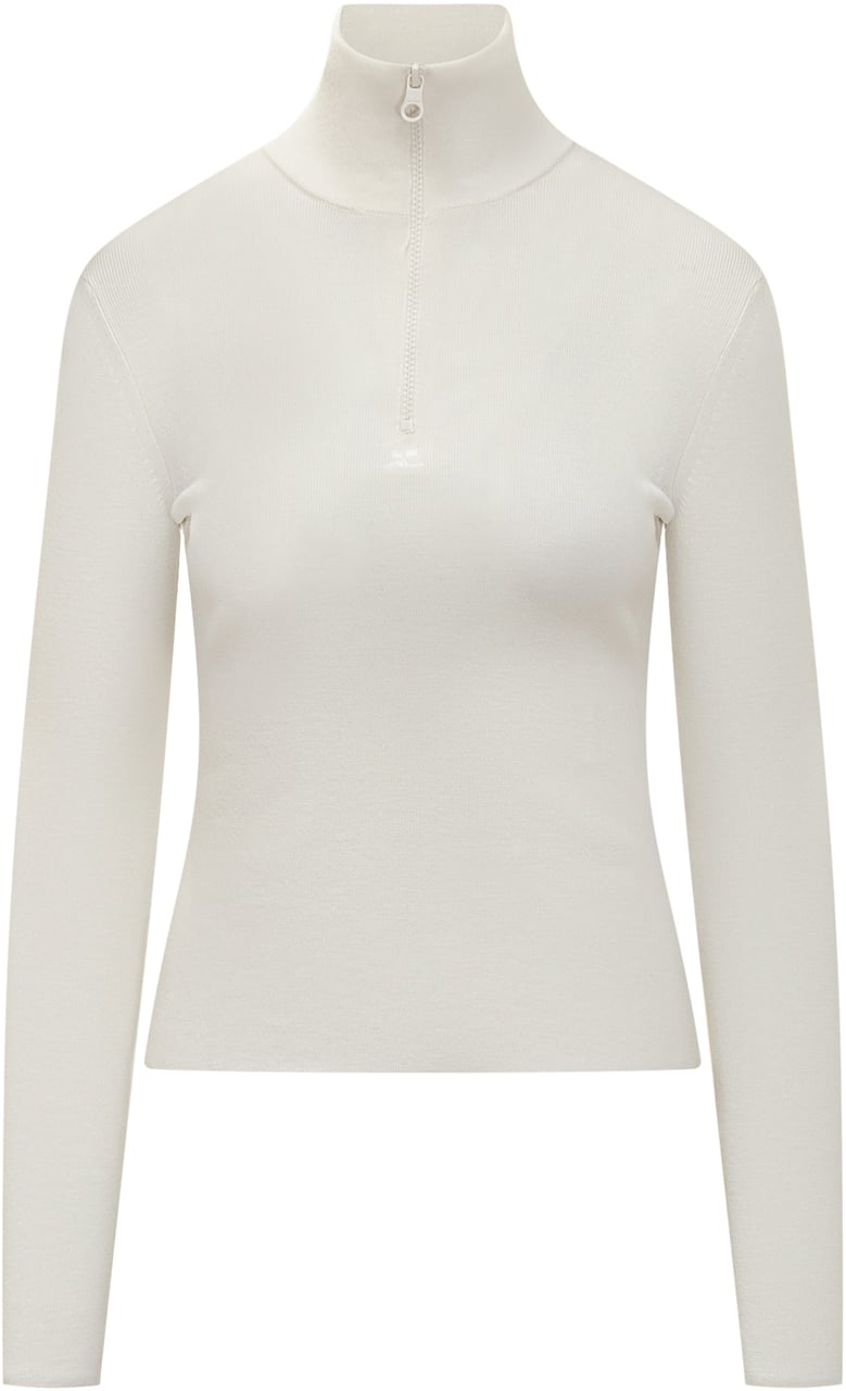 COURREGES Dolcevita Courrèges bianco con zip Wit