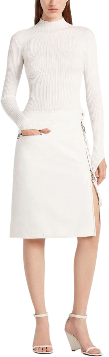 COURREGES Top White Wit