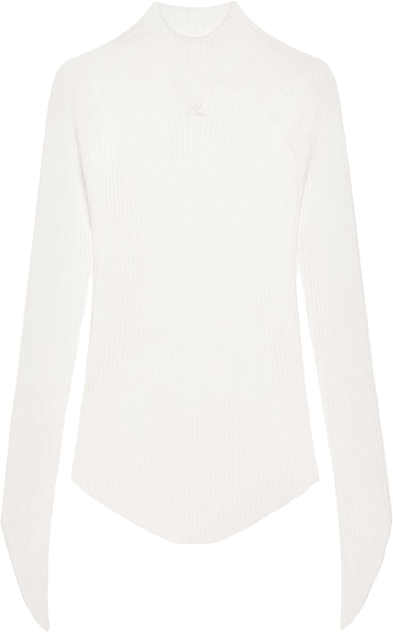 COURREGES Top White Wit