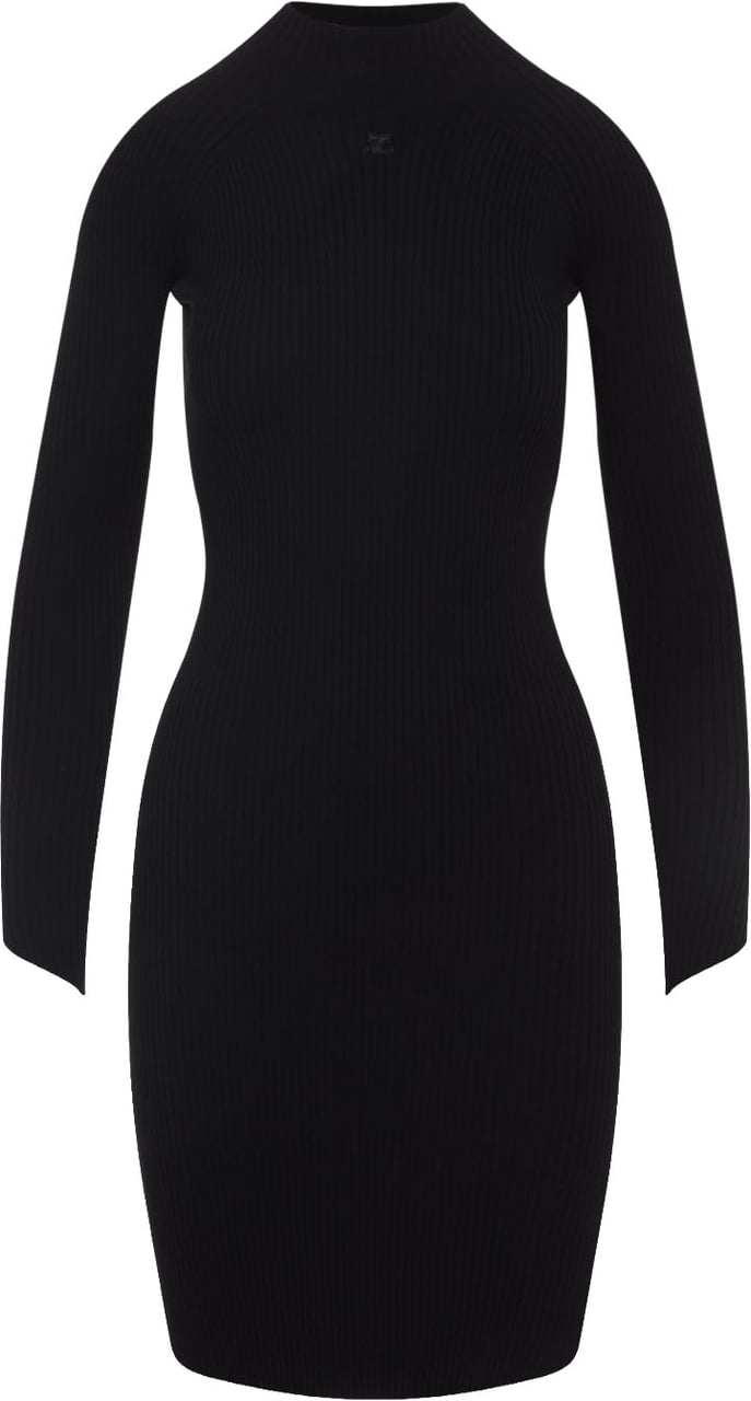 Courreges Circle Rib Mini Dress Divers