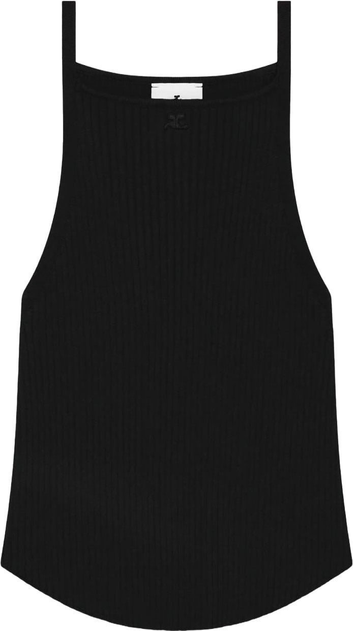 COURREGES Top Black Zwart