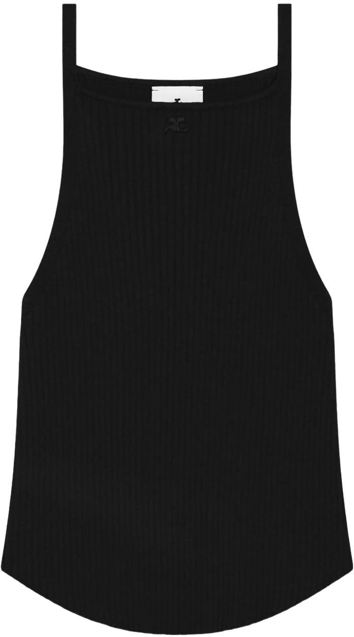 COURREGES Top Black Zwart
