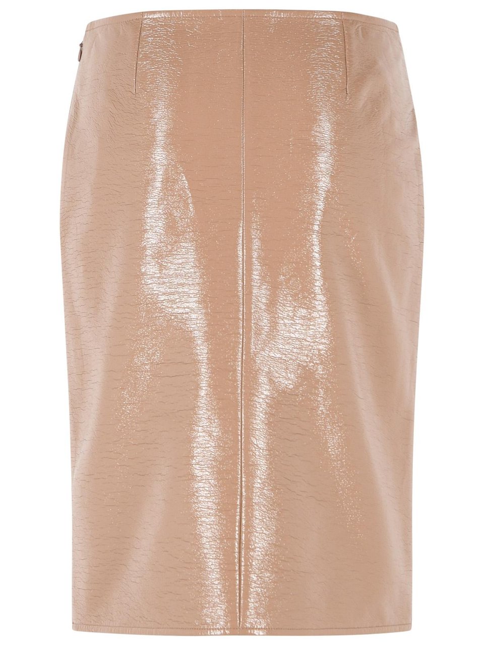 COURREGES 'Bronzer' Vinyl Skirt Neutraal