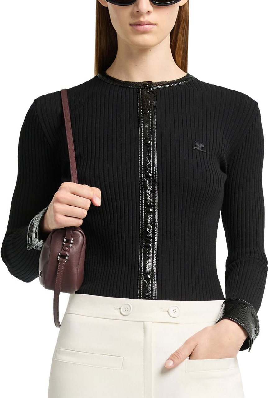 COURREGES Sweaters Black Zwart