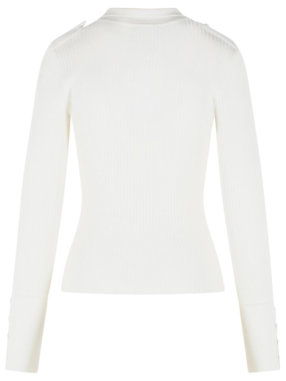 COURREGES White Viscose Blend Polo Shirt Wit