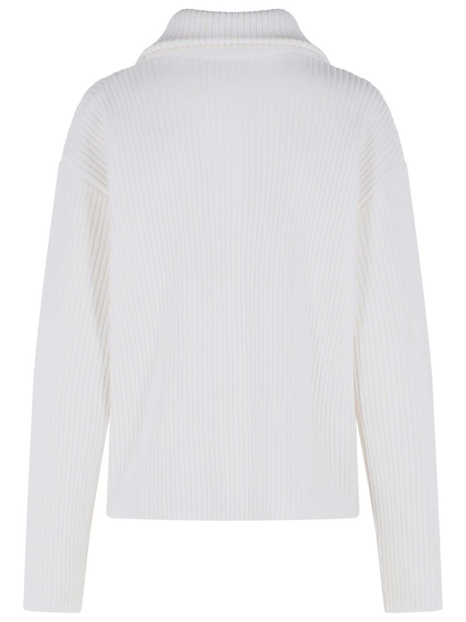 COURREGES White Merino Wool Sweater Wit
