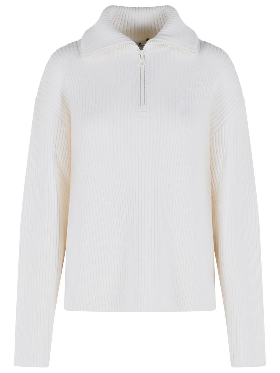 COURREGES White Merino Wool Sweater Wit