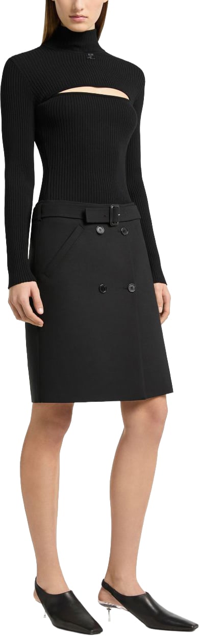 COURREGES Sweaters Black Zwart