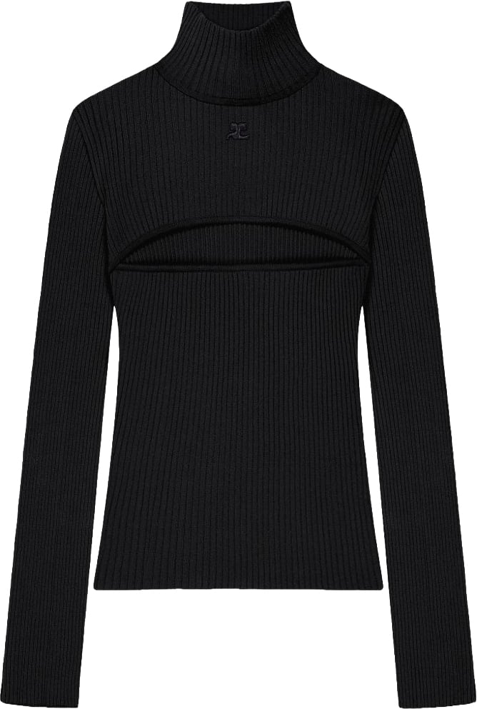 COURREGES Sweaters Black Zwart