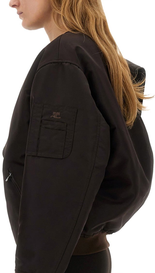 COURREGES Bow Neck Bomber Jacket Bruin