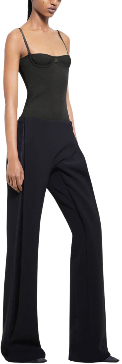 COURREGES Trousers Black Zwart
