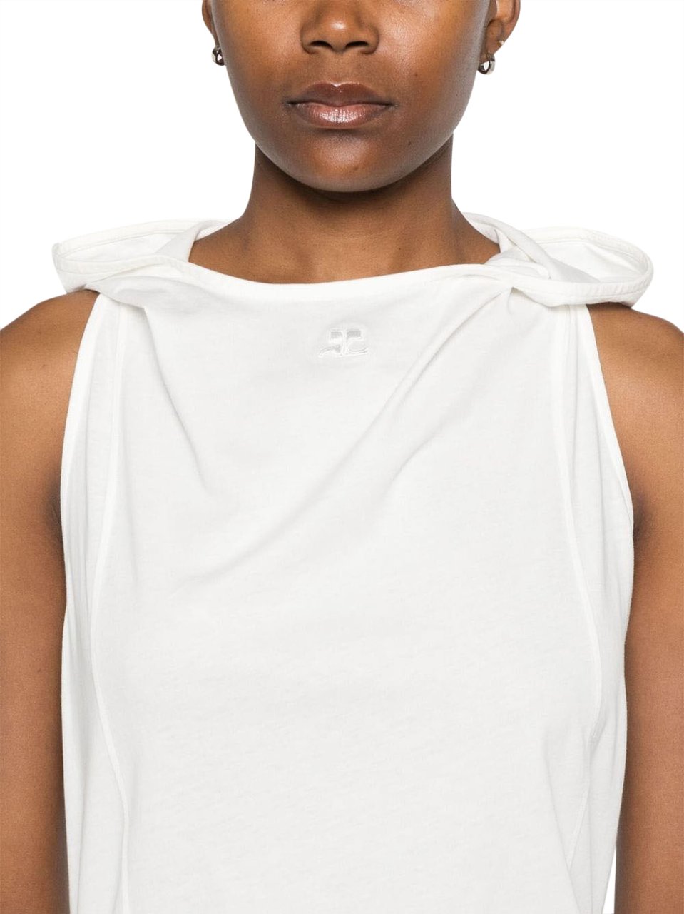 COURREGES Top Heritage White Wit