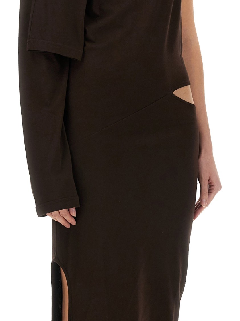 COURREGES "Off Shoulder" Dress Bruin