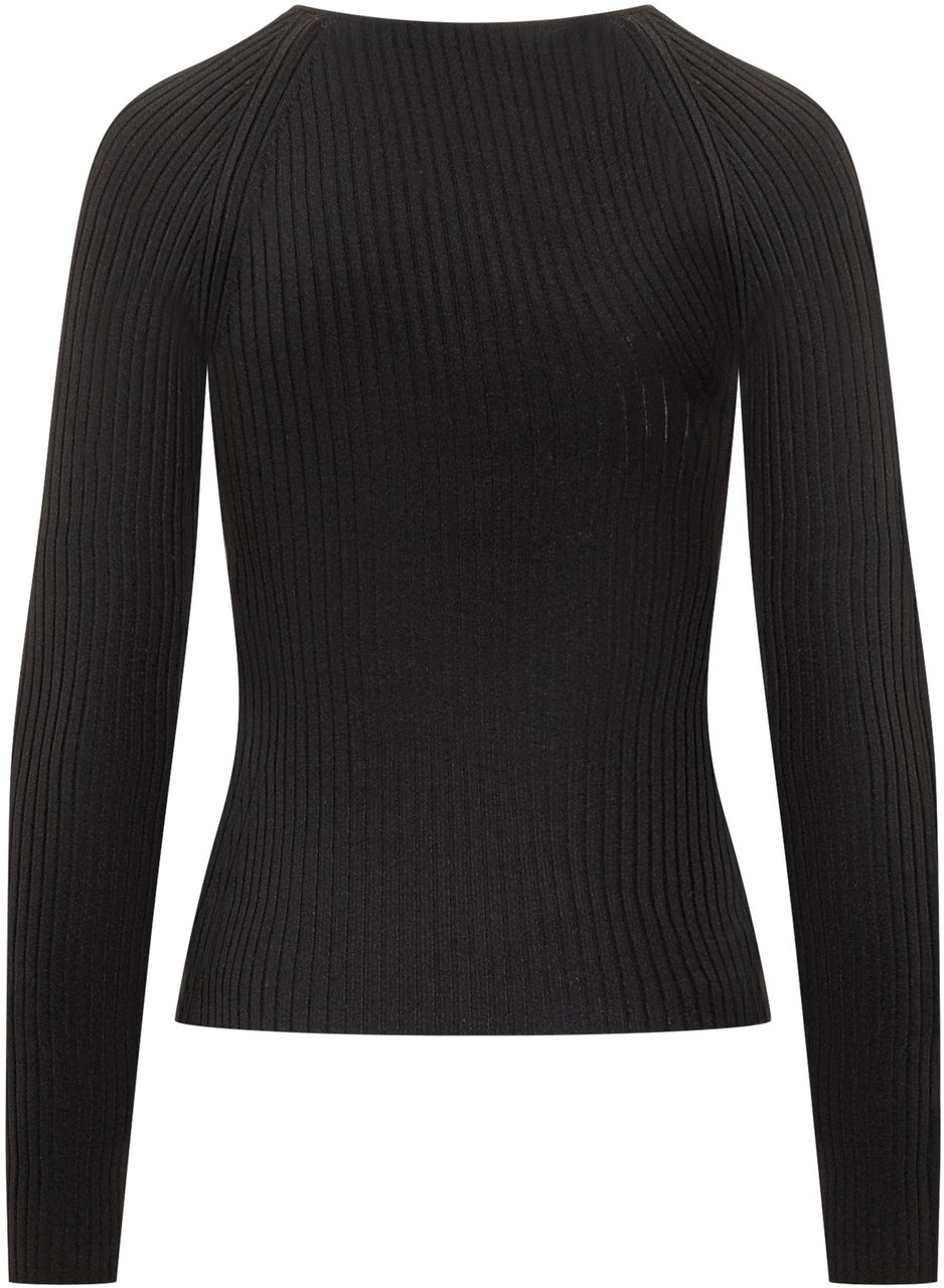 COURREGES Top Slash Zwart