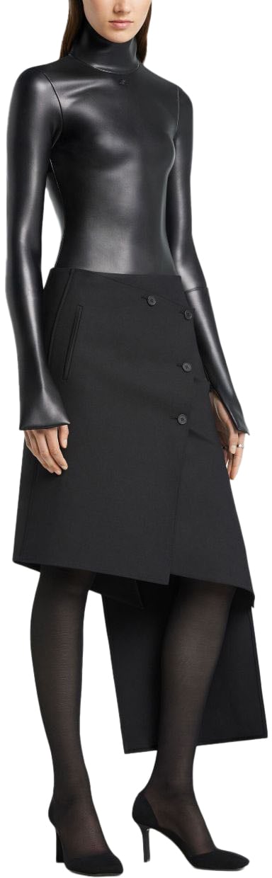 COURREGES Top Black Zwart