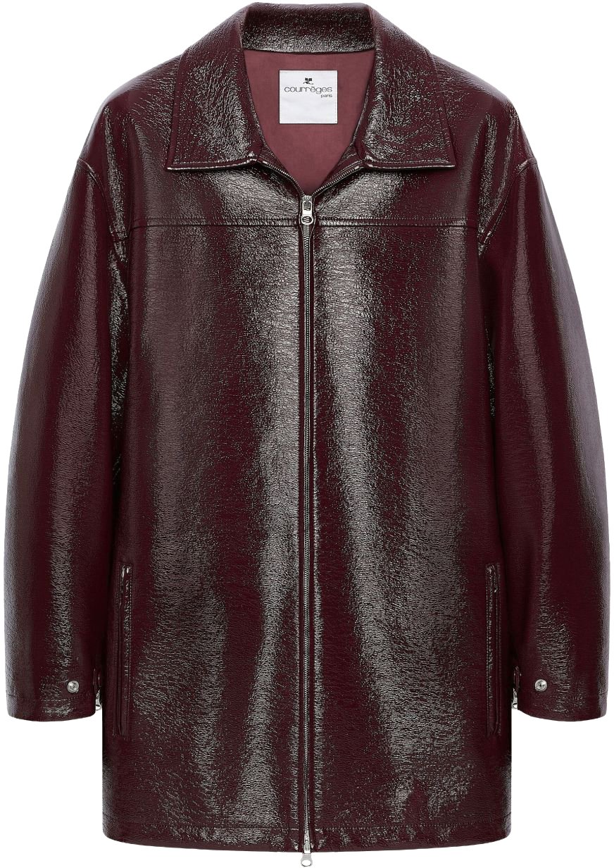 COURREGES Coats Bordeaux Rood