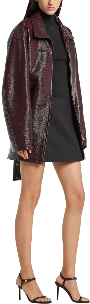COURREGES Coats Bordeaux Rood