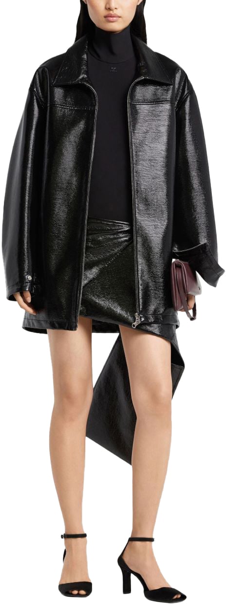 COURREGES Coats Black Zwart