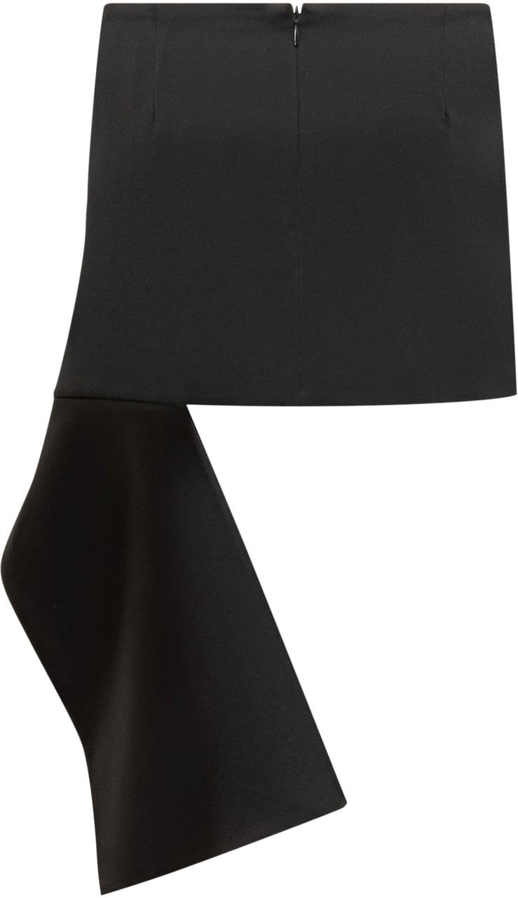 COURREGES Courrèges Gonna Mini Asimmetrica Nera Zwart