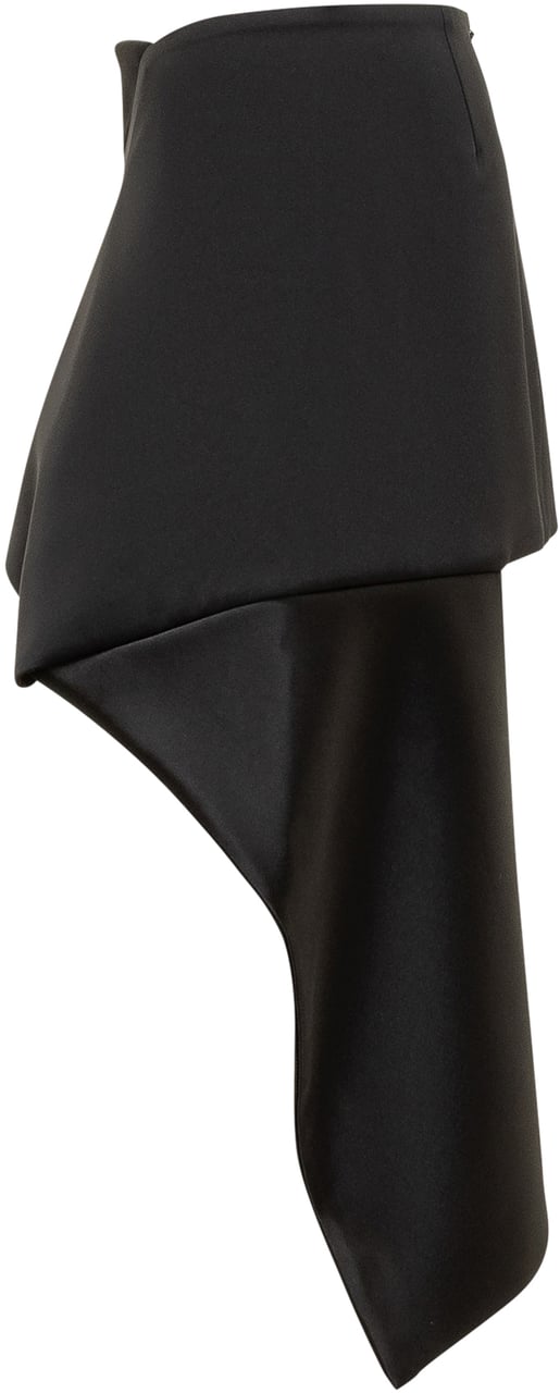 COURREGES Courrèges Gonna Mini Asimmetrica Nera Zwart