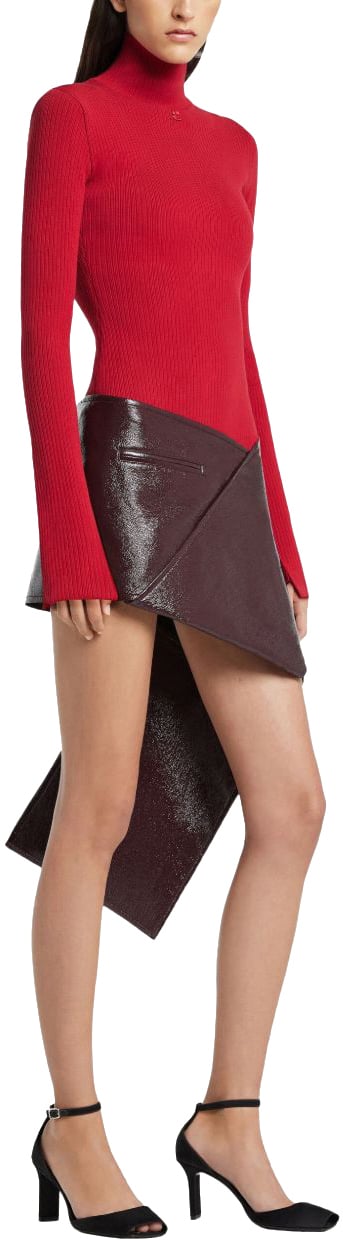 COURREGES Skirts Bordeaux Rood