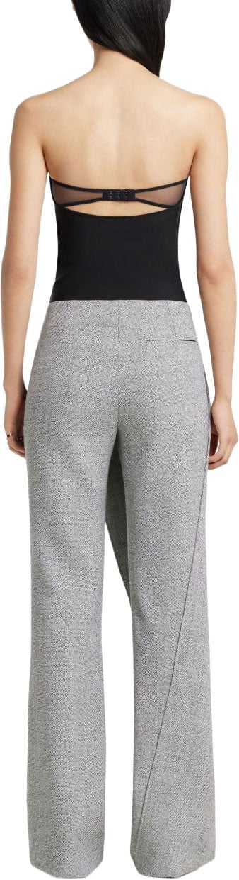 COURREGES Trousers White/Black Lichtgrijs