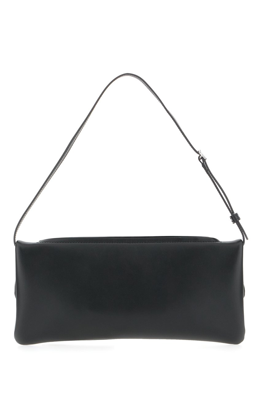 COURREGES Courreges Black leather handbag Zwart