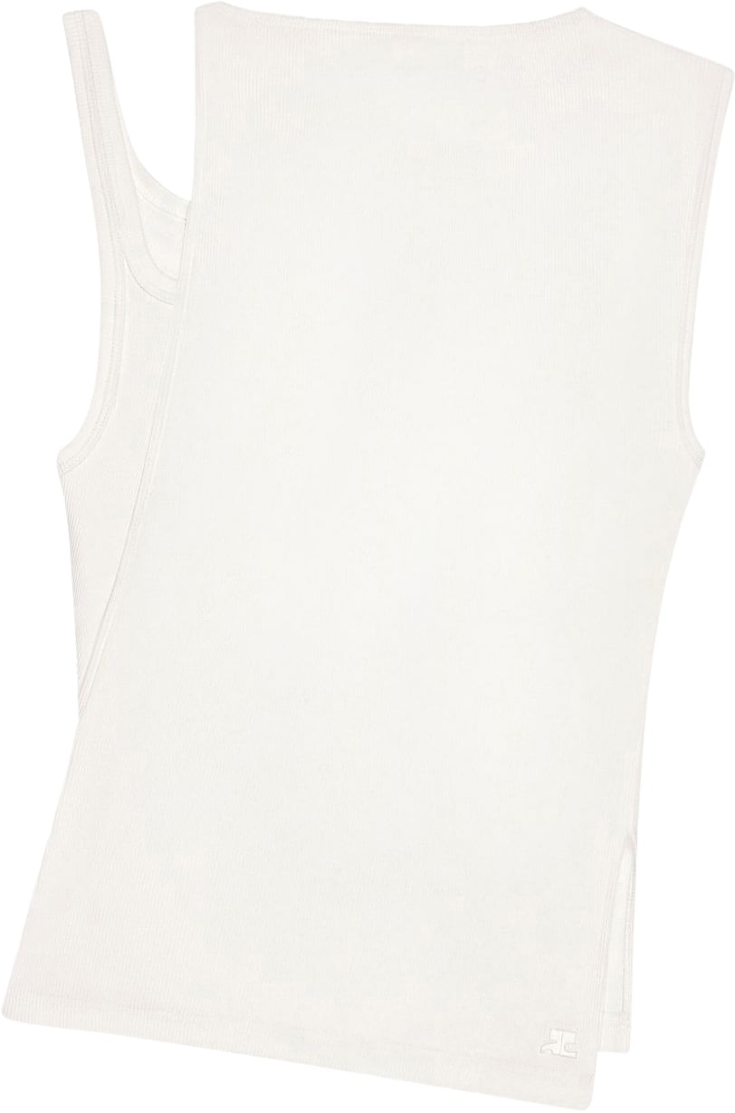 COURREGES Top White Wit