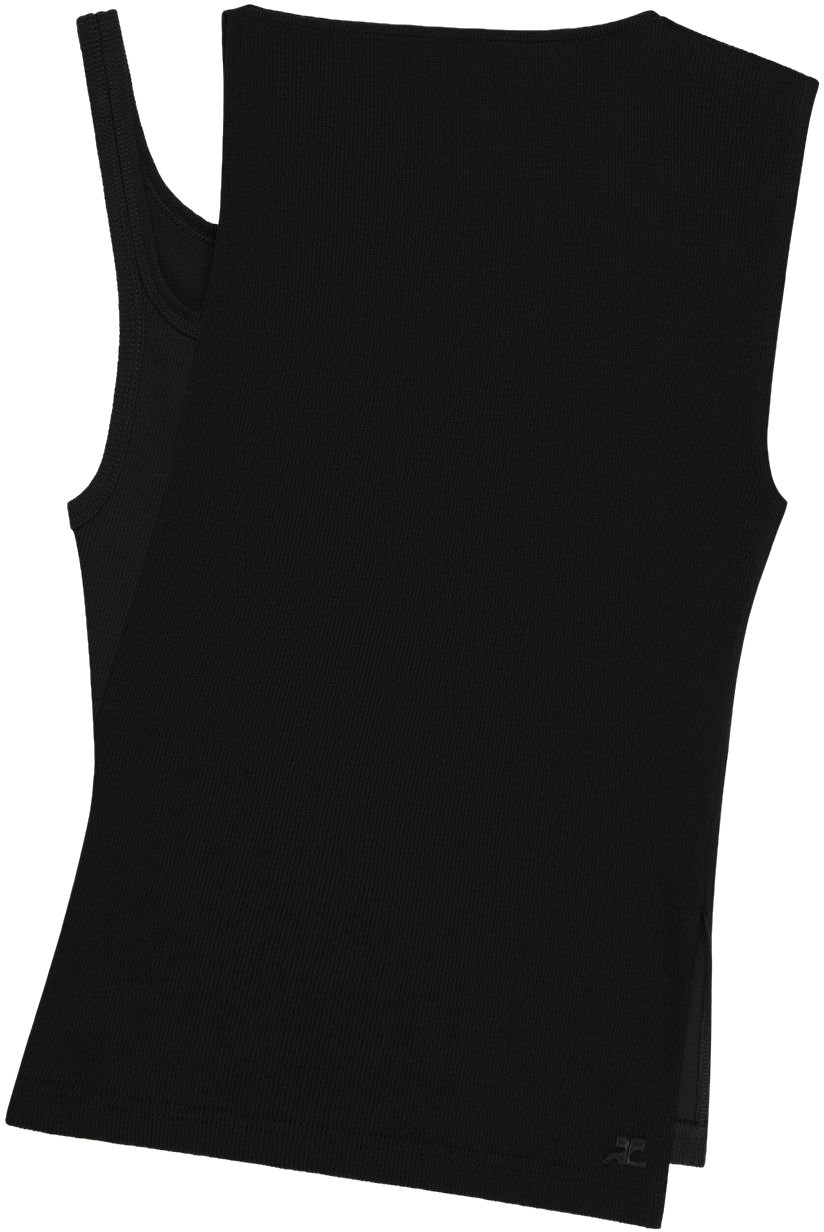 COURREGES Top Black Zwart