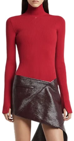 COURREGES Top Red Rood