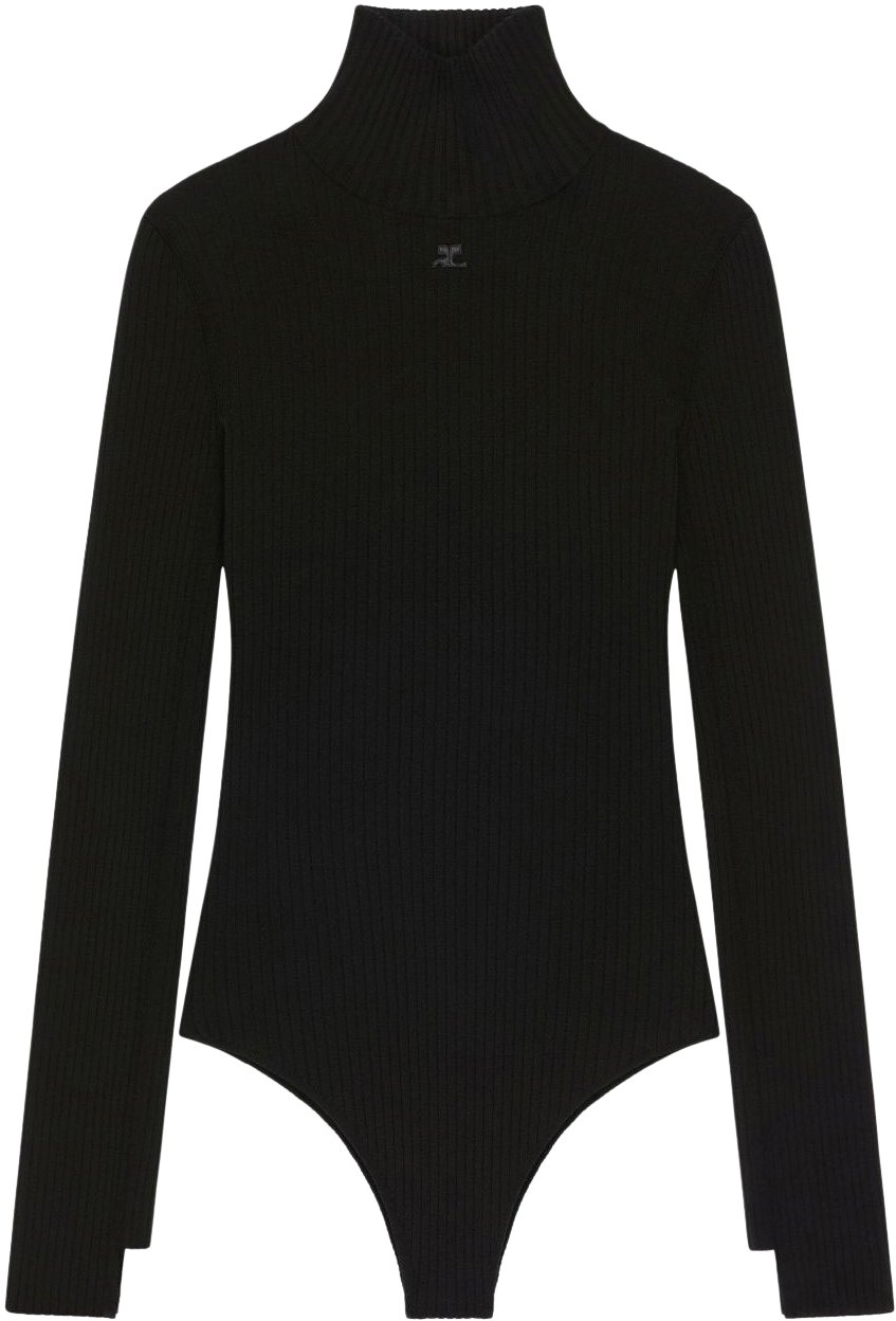 COURREGES Top Black Zwart