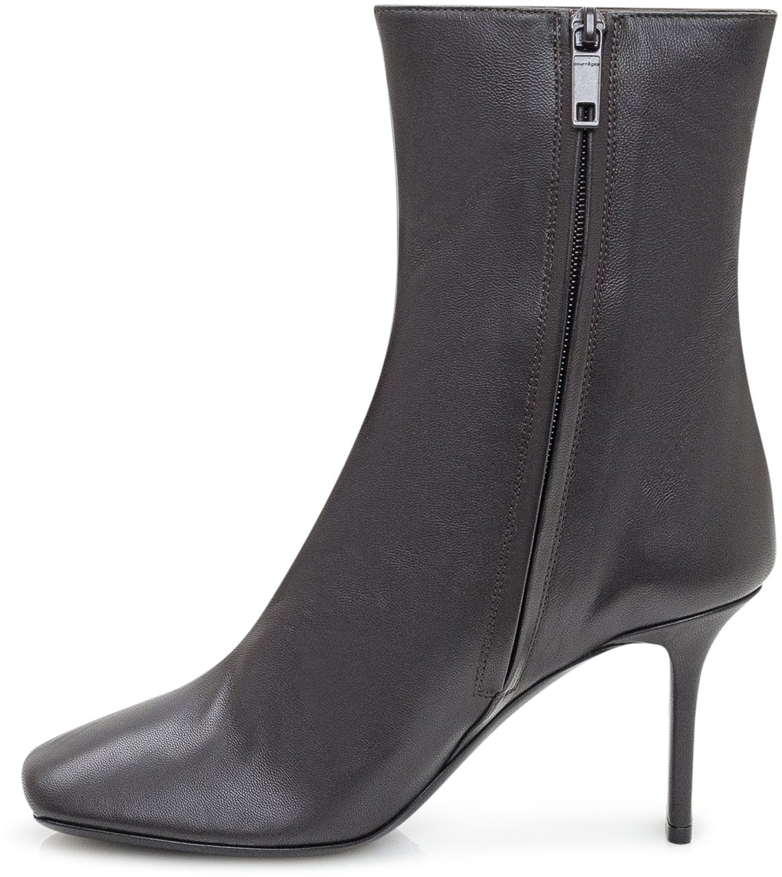 COURREGES Courrèges Stivaletti Square Toe 80 in Nappa Bruin