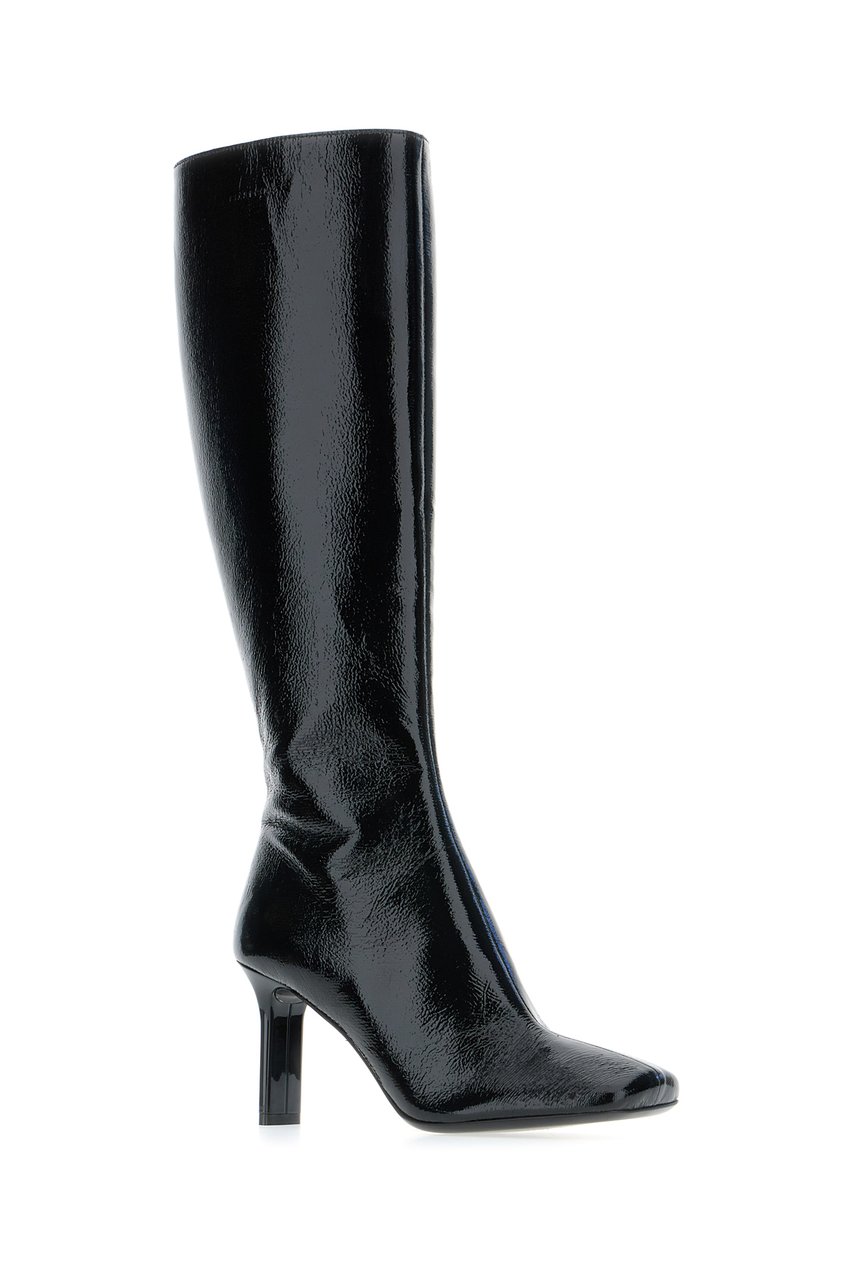 COURREGES Courreges Black vinyl boots Zwart