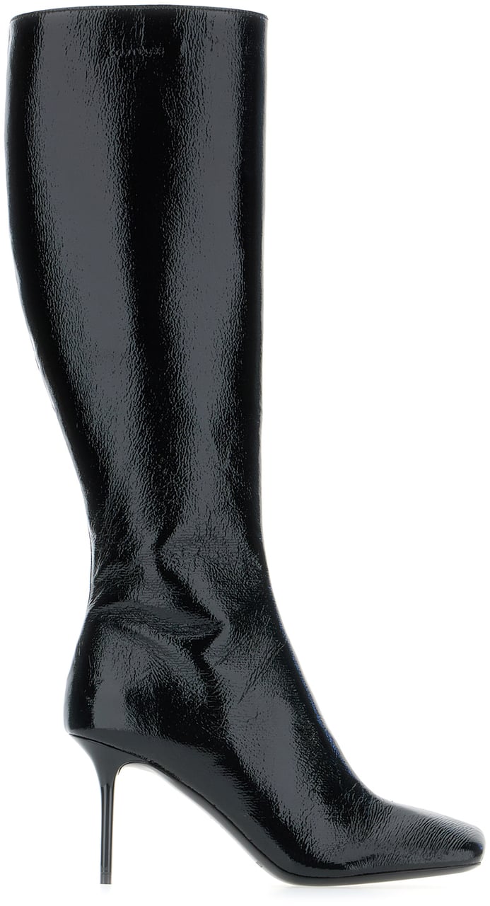COURREGES Courreges Black vinyl boots Zwart