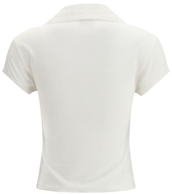 COURREGES Courrèges White Cotton Polo Shirt Wit