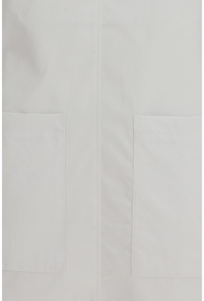 COURREGES Courrèges White Cotton Casual Dress Wit